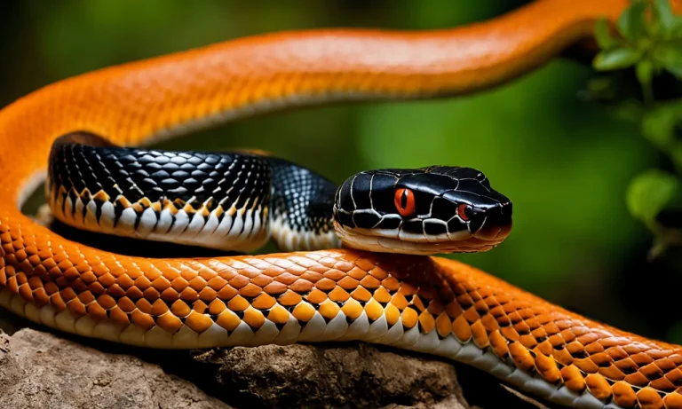 Are Black Snakes With Orange Neck Rings Poisonous?