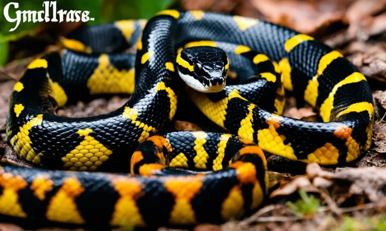 Is The Black Snake With A Yellow Ring Around Its Neck Poisonous?