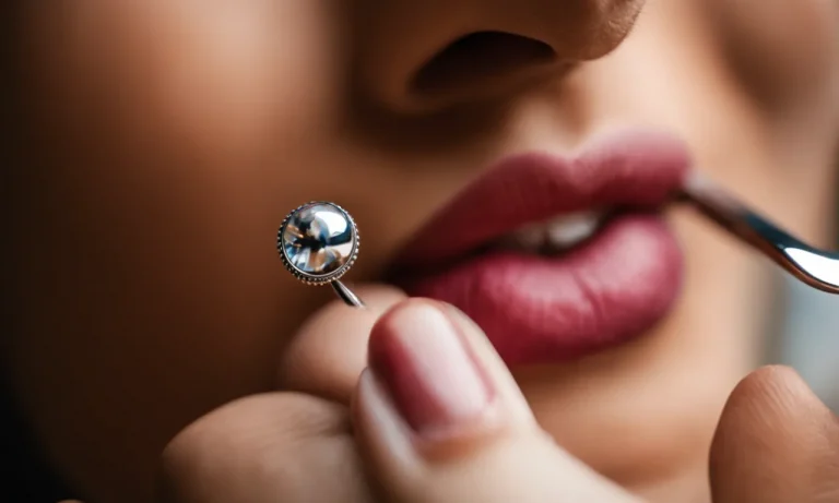 How To Remove A Nose Ring With A Ball