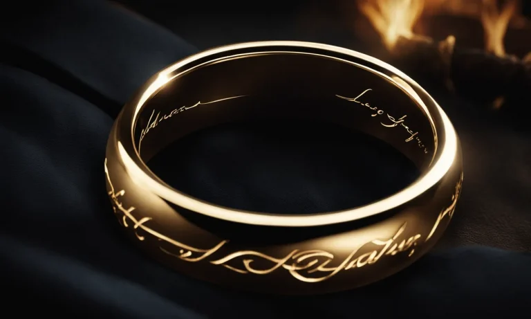 Exploring The Mythic Elvish Inscription On The One Ring In The Lord Of The Rings
