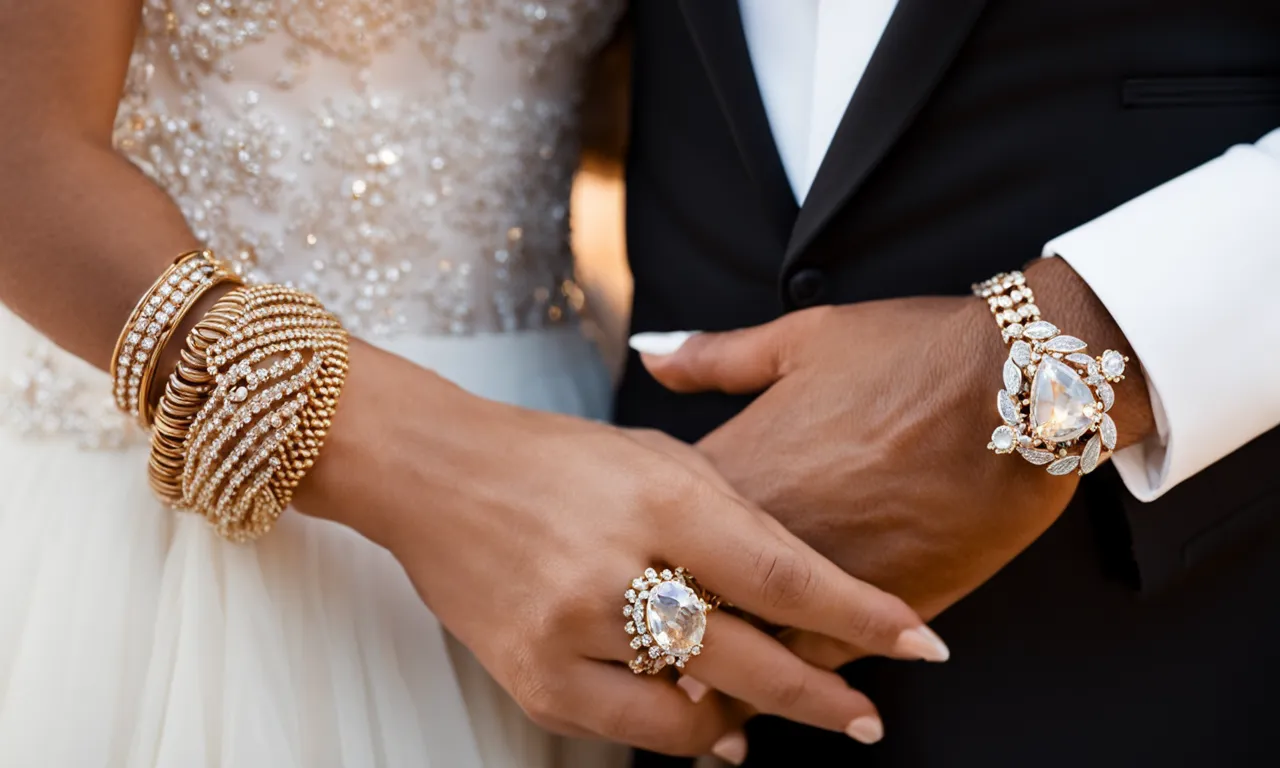 Wedding bracelets instead of on sale rings