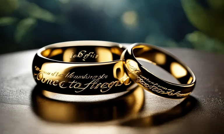 What Does The One Ring Inscription Say In Lord Of The Rings?