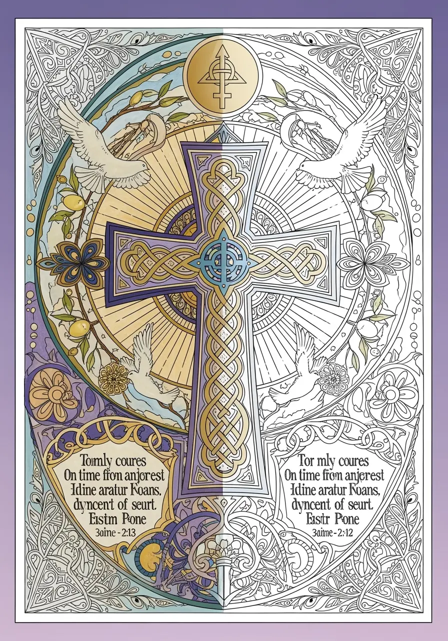 Christian Coloring Pages for Adults