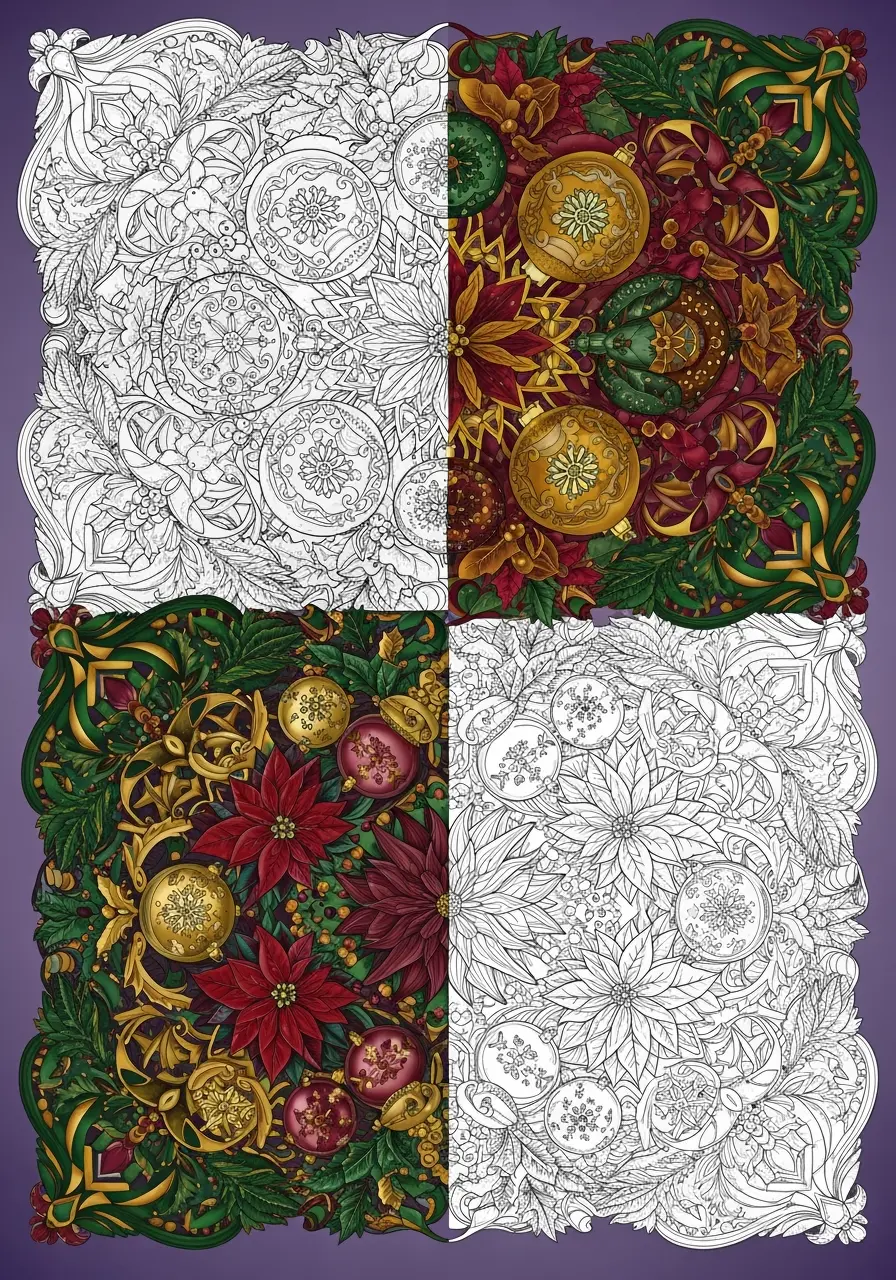 Christmas Coloring Pages for Adults