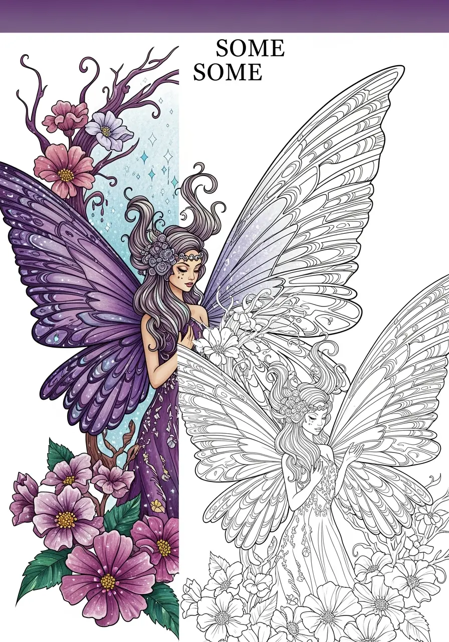 Fairy Coloring Pages for Adults