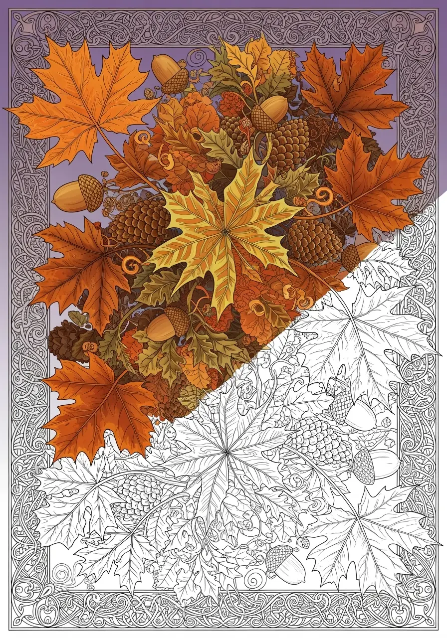 Fall Coloring Pages for Adults