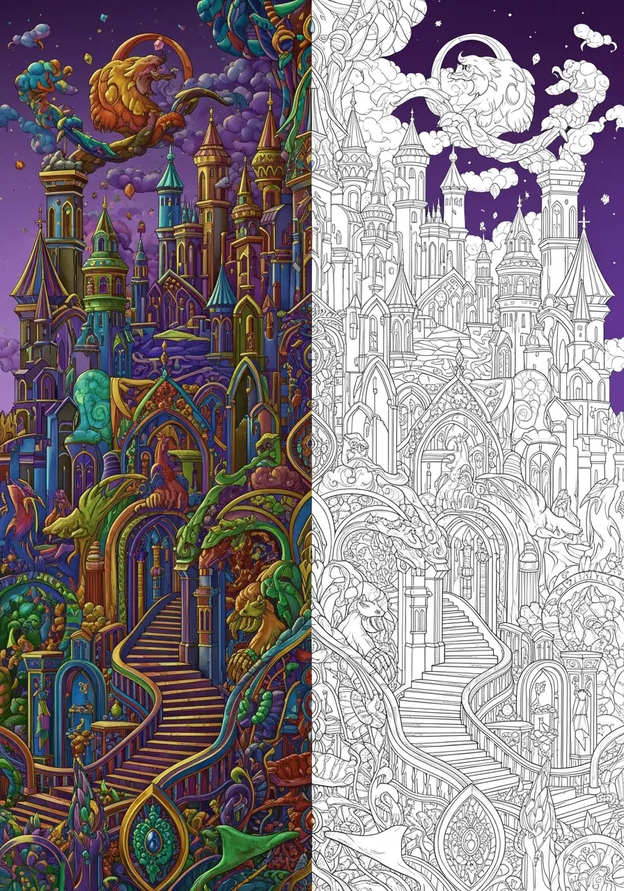 Fantasy Coloring Pages for Adults