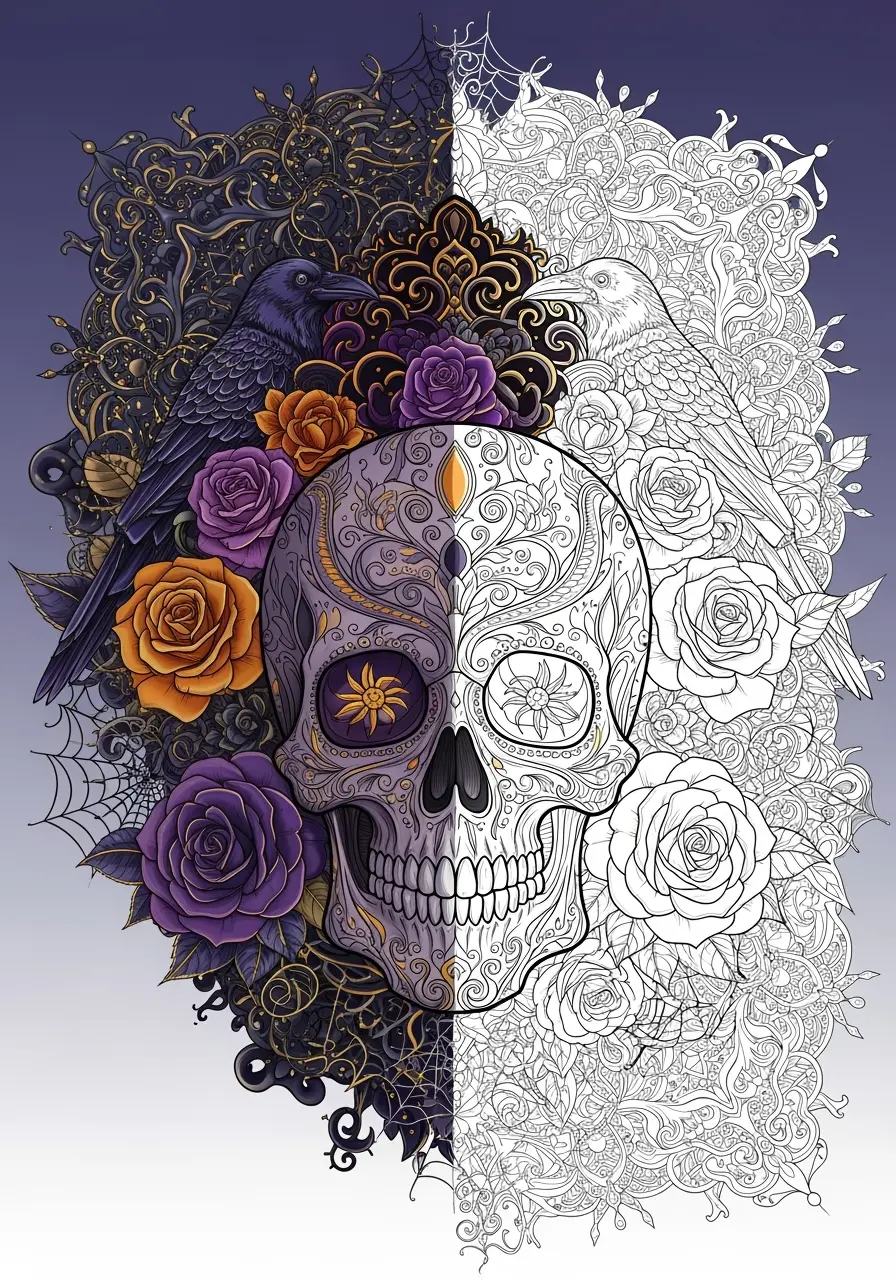 Halloween Coloring Pages for Adults