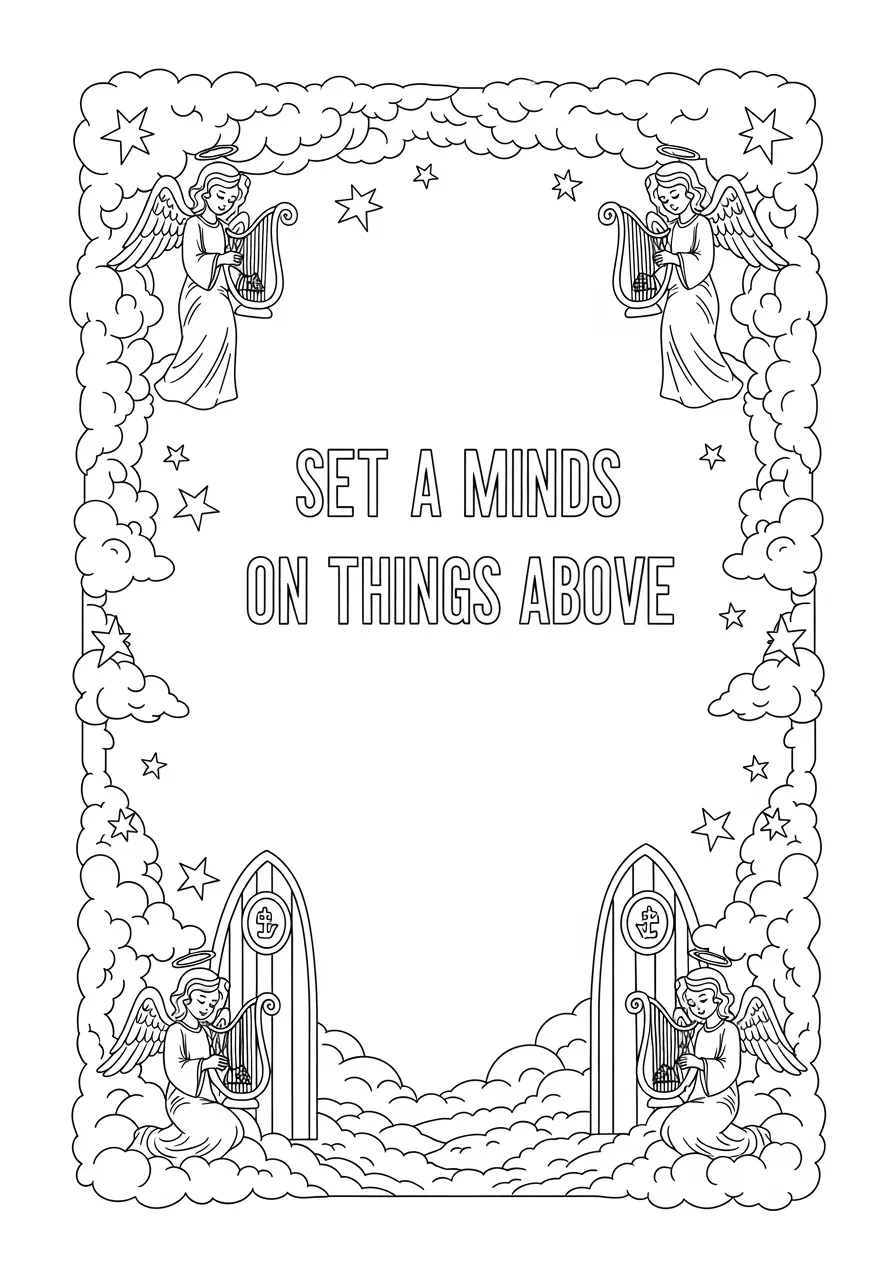 Colossians 3:2 Heavenly Bible Verse Page