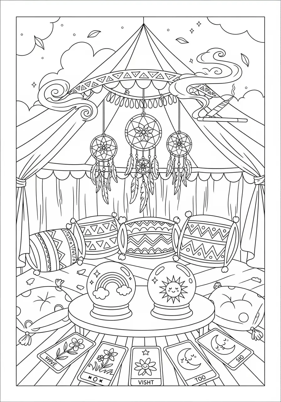 Crystal Ball Fortune Fantasy Page