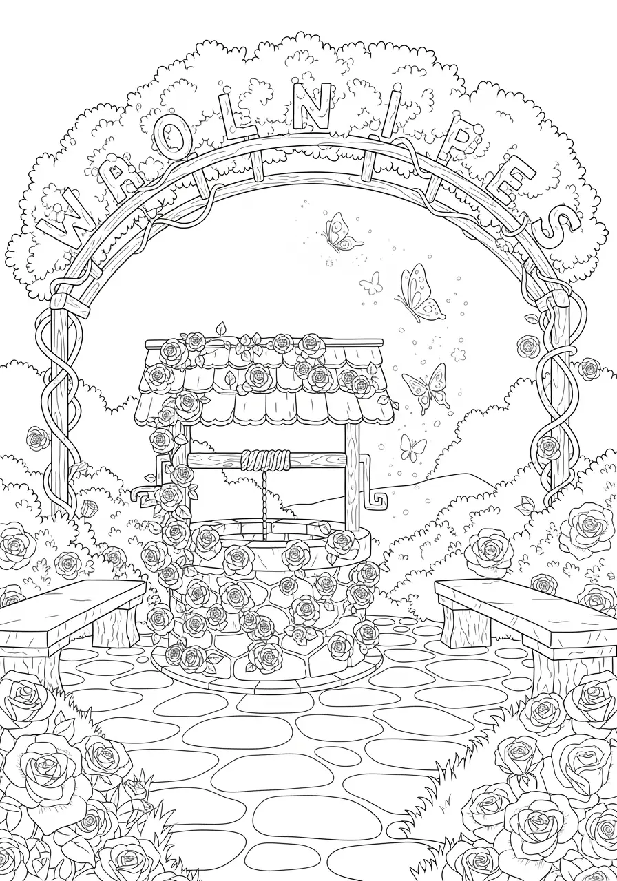 Enchanted Wishing Well Fantasy Page