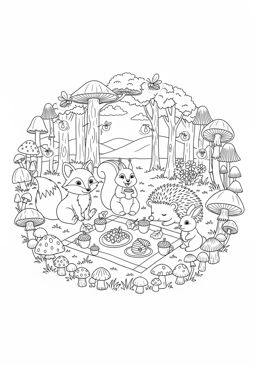 Fairy Ring Picnic Fantasy Page
