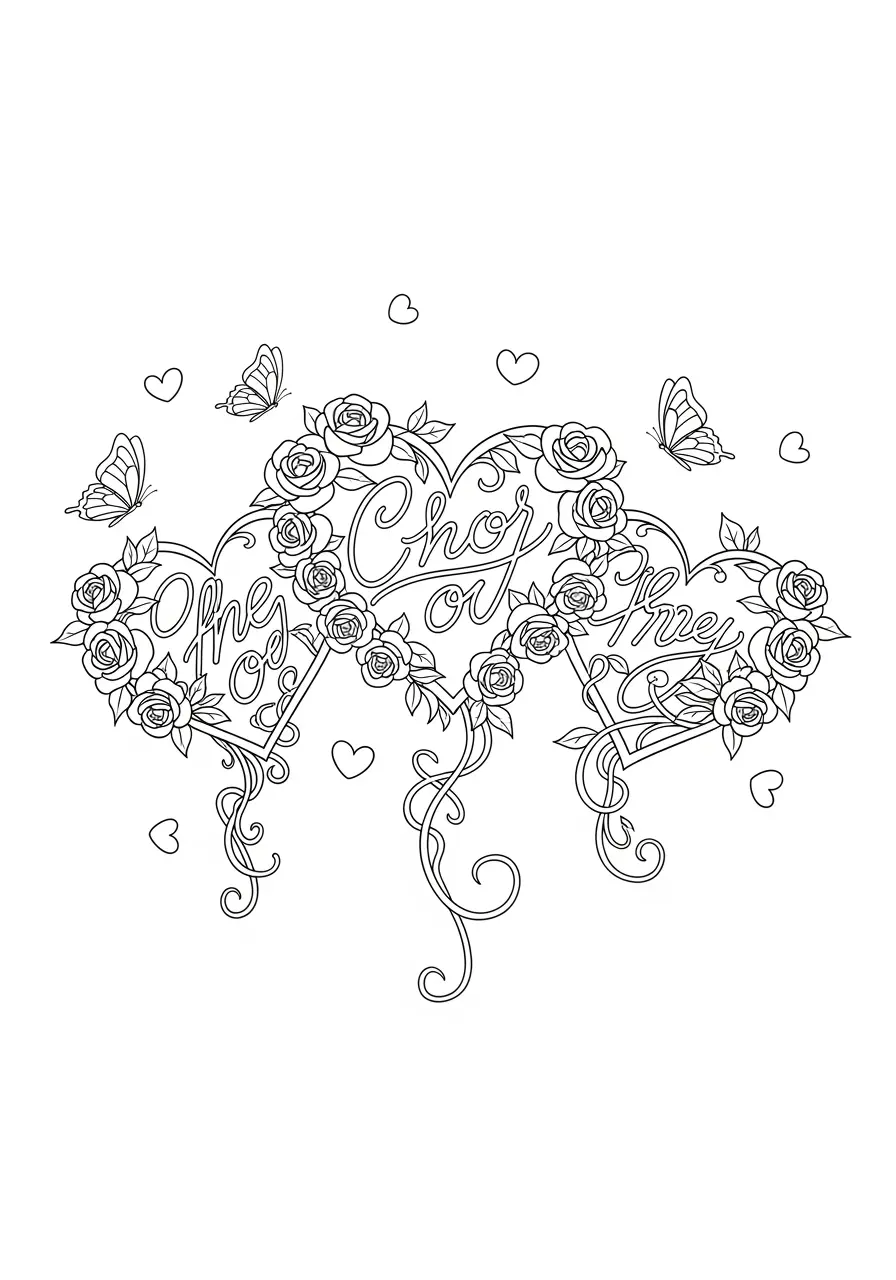 Faith Hope Love Scripture Coloring Page