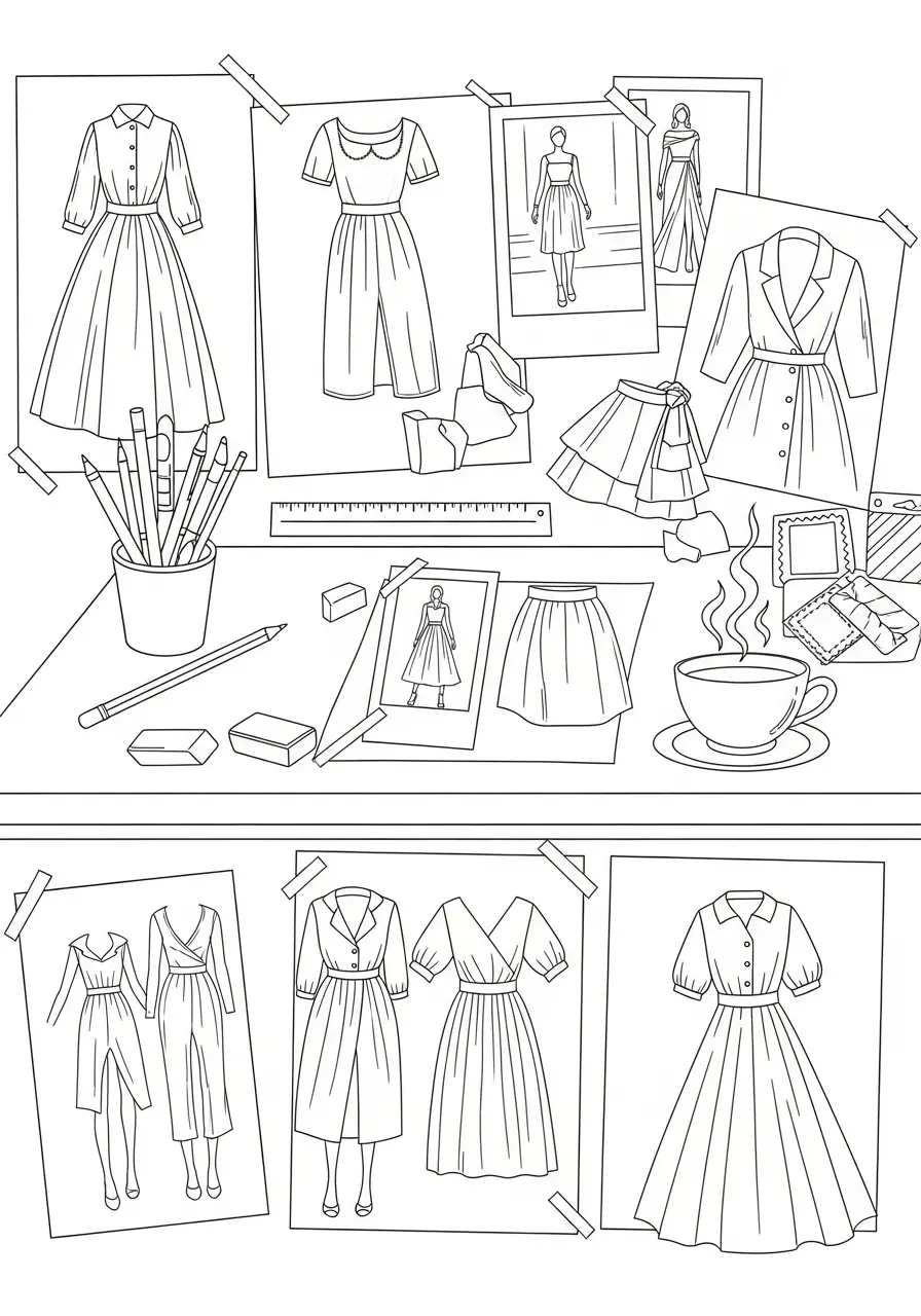 Fashion Illustration Workspace Page