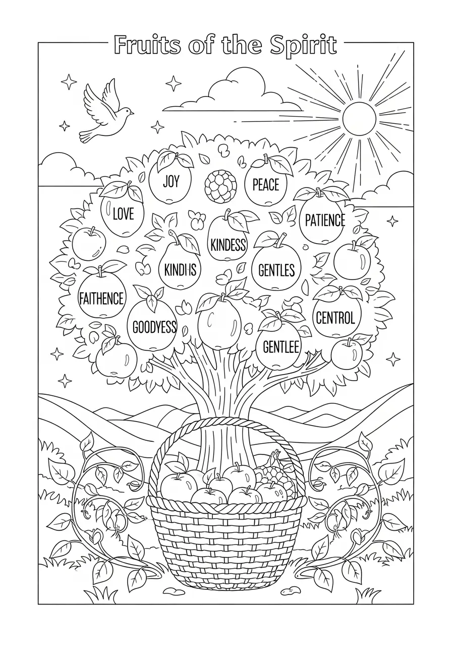 Galatians 5:22 Fruit Bible Verse Page