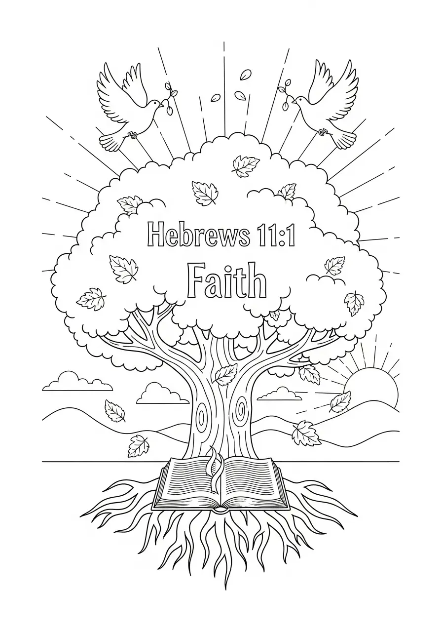 Hebrews 11:1 Faith Bible Verse Page