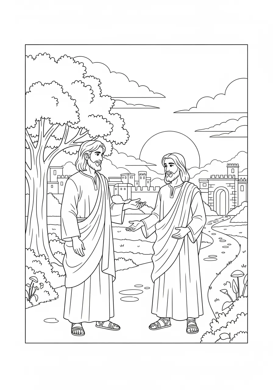 Jesus And Rich Young Ruler Page