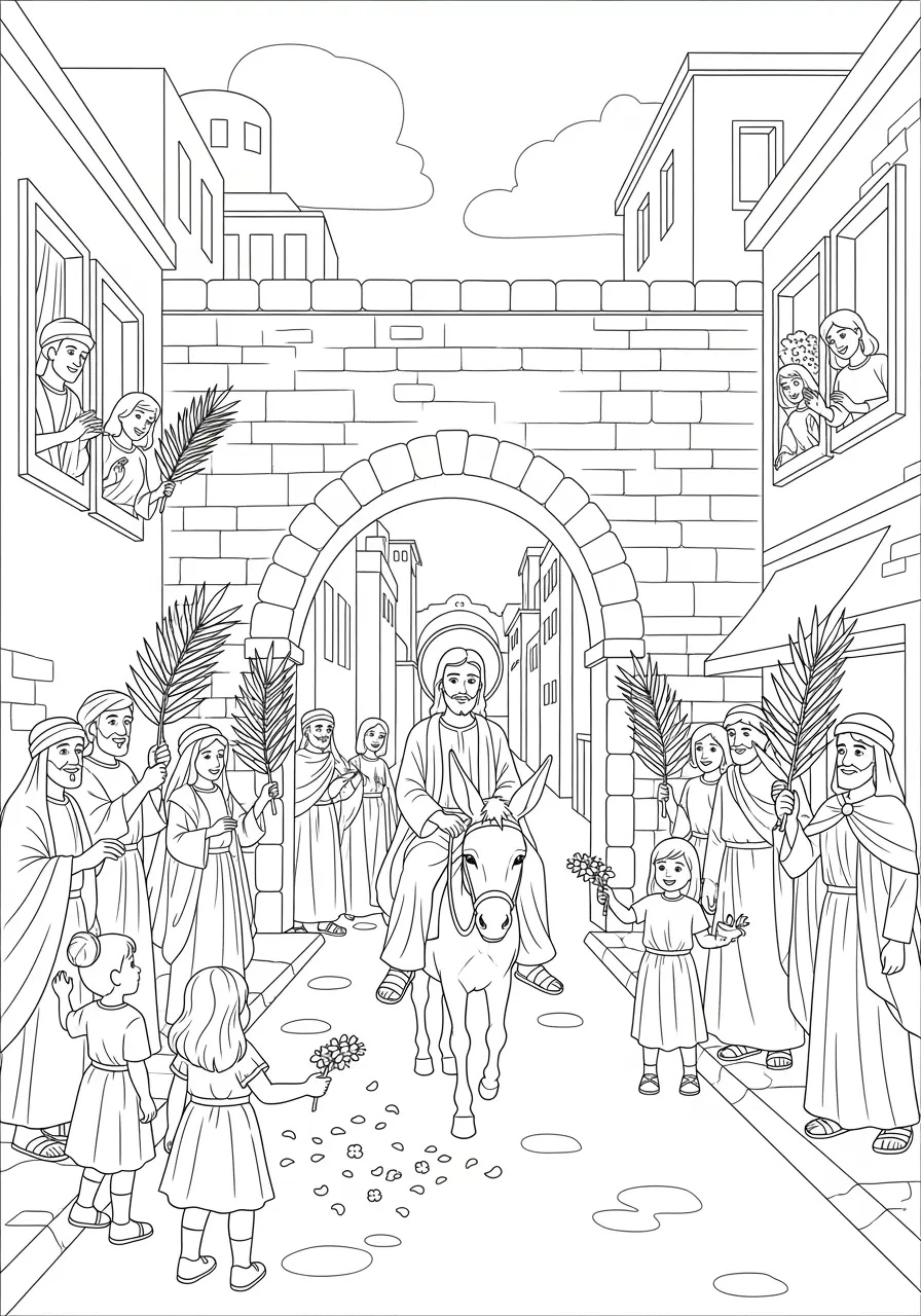 Jesus Entry Into Jerusalem Page