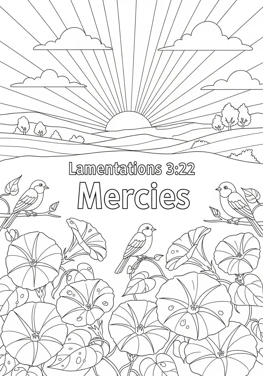 Lamentations 3:22 Mercies Bible Verse Page