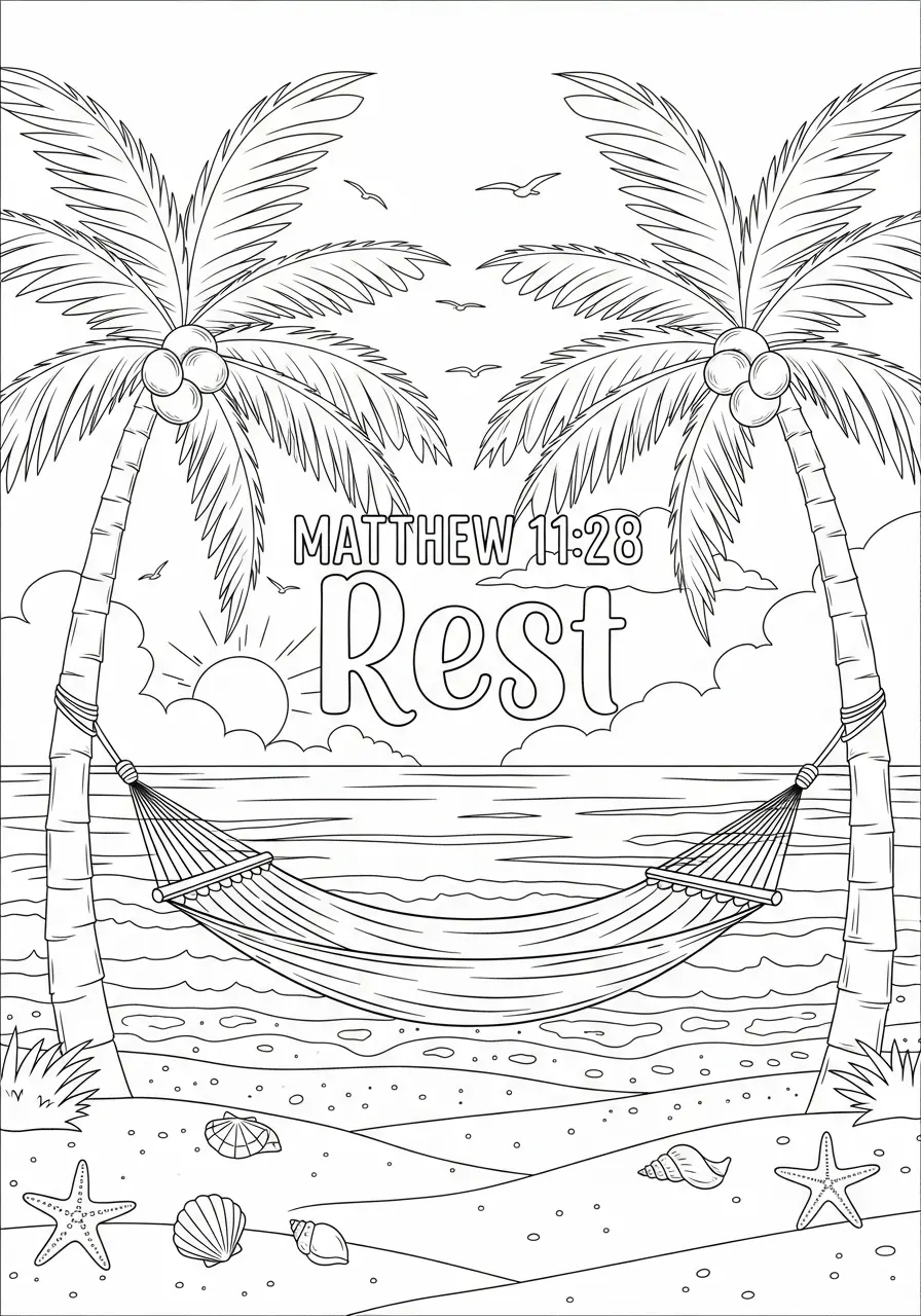 Matthew 11:28 Rest Bible Verse Page