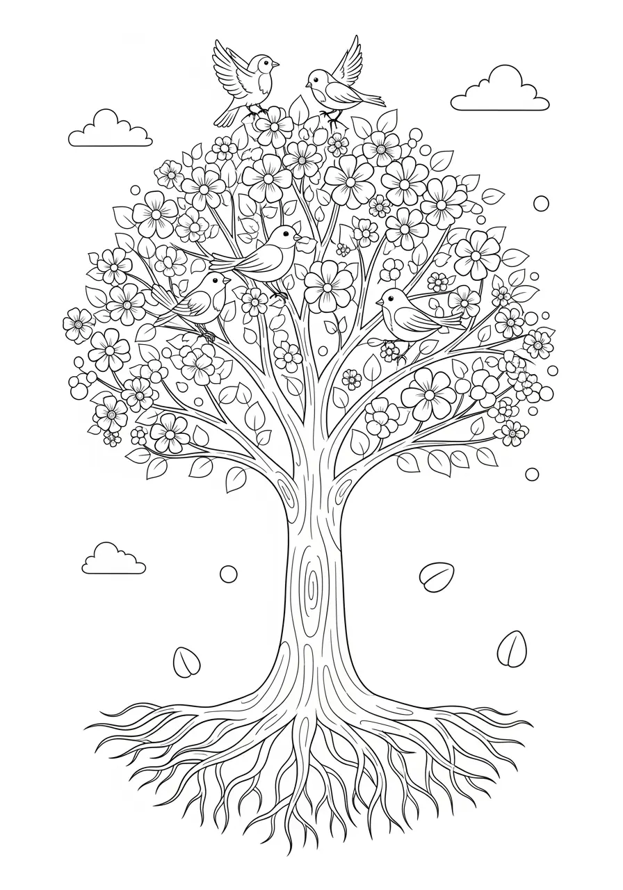 Mustard Seed Christian Coloring Page