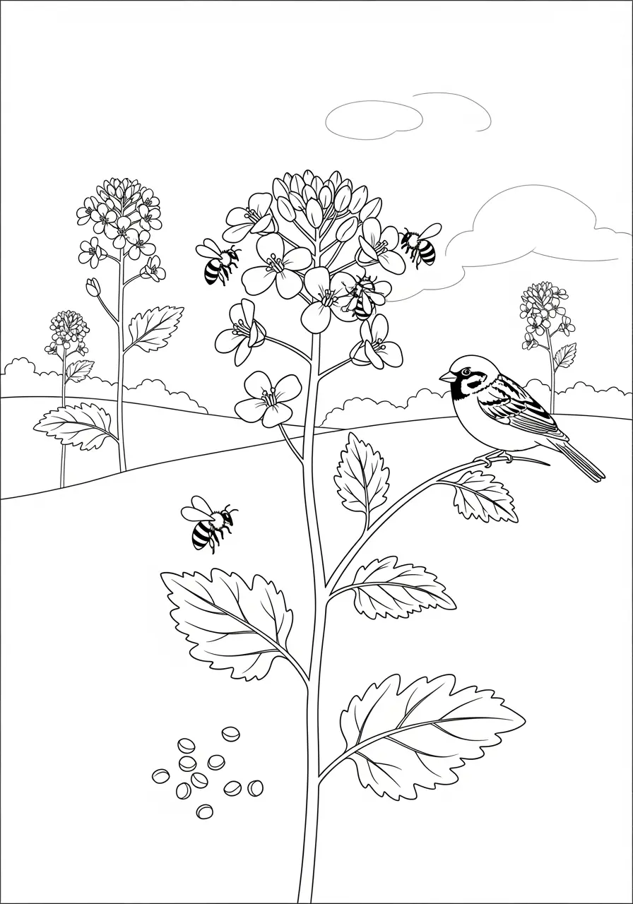 Mustard Seed Faith Scripture Coloring Page