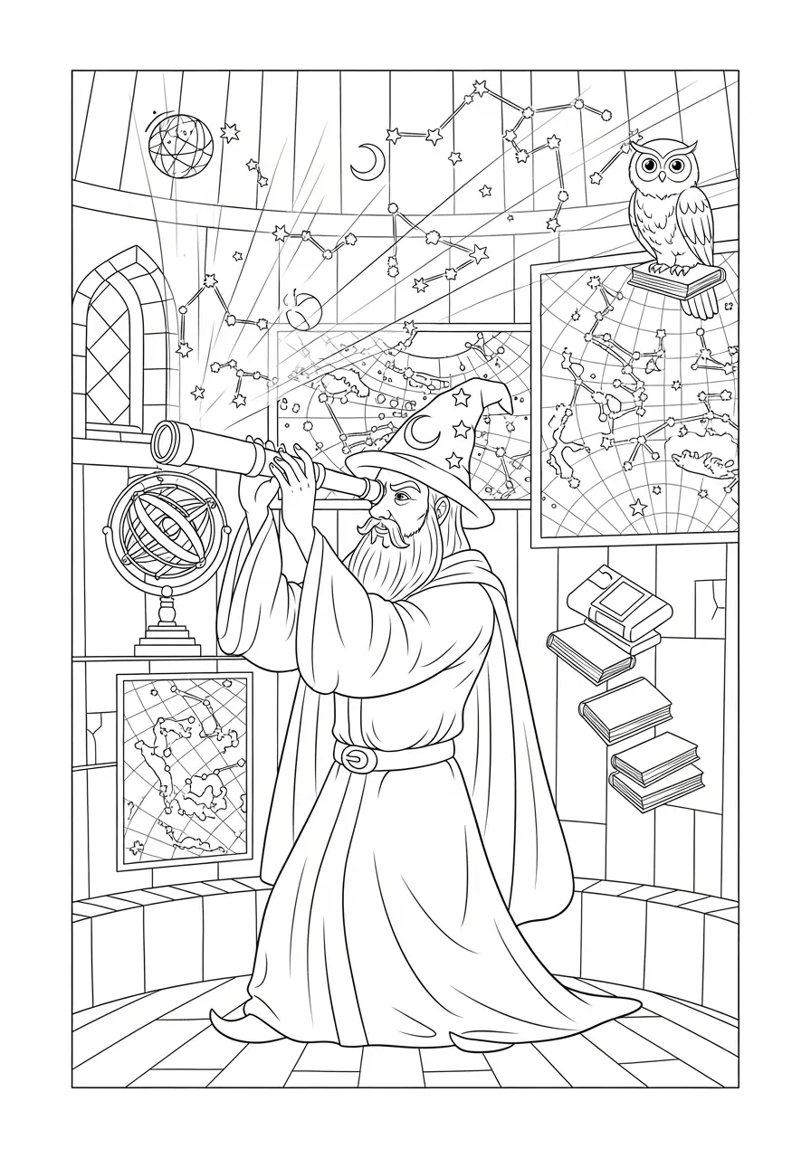 Sorcerer's Astronomy Tower Fantasy Page