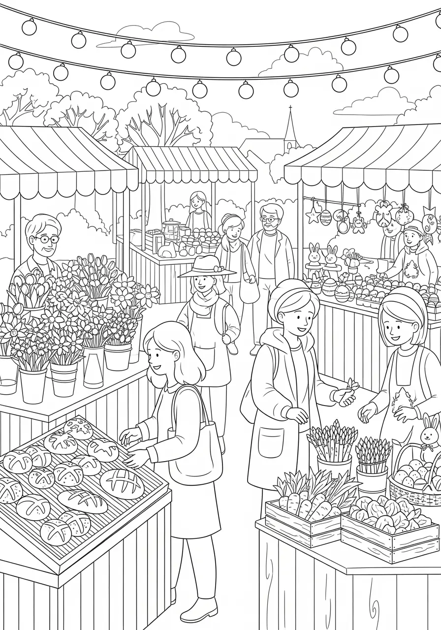 Spring Farmers Market Easter Page