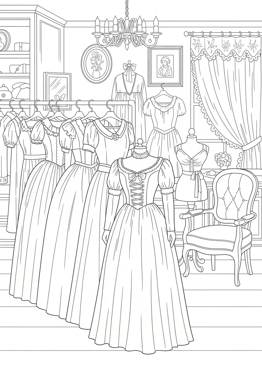 Vintage Dress Fashion Shop Page